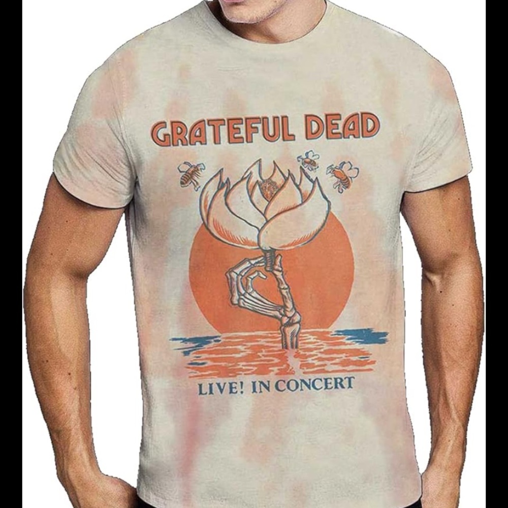 Grateful Dead Live in Concert Beige Graphic Tee
